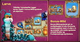 Wild bonusfunksjon i White rabbit slot